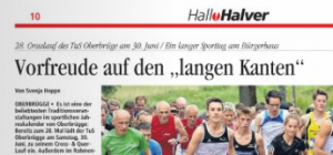 Vorbericht Cross&Quer aus "Hallo Volmetal" - Ausgabe Mai 2018